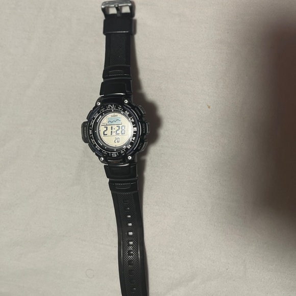 Casio Other - 100M Water Resistant, Altimeter, Barometer, Digital Compass, Thermometer.
